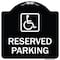 Signmission Reserved Parking HandicappedBlue Heavy-Gauge Aluminum Architectural Sign, 18" x 18", BW-1818-23158 A-DES-BW-1818-23158 - alternate 1